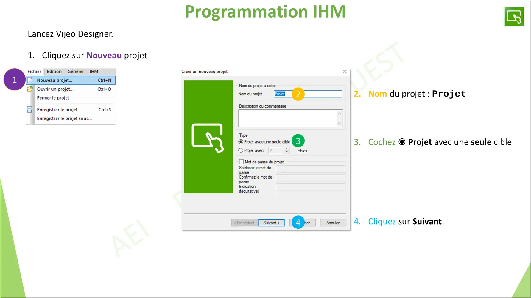 Programmation IHM